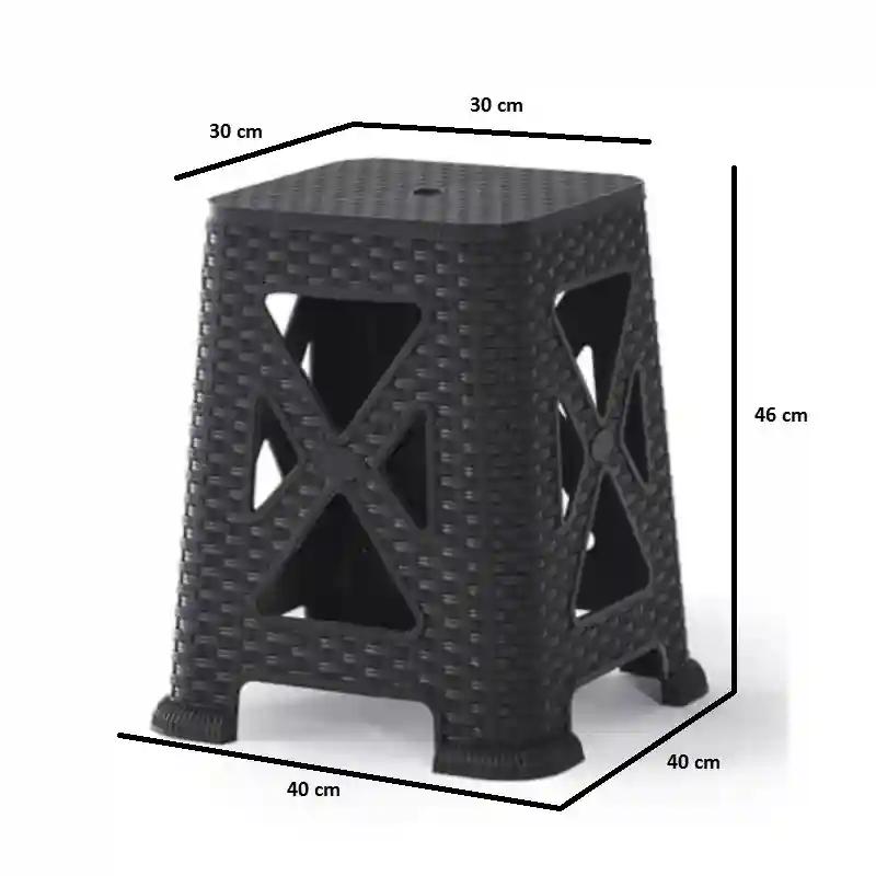 Пластиковый журнальный столик RATTAN Антрацит