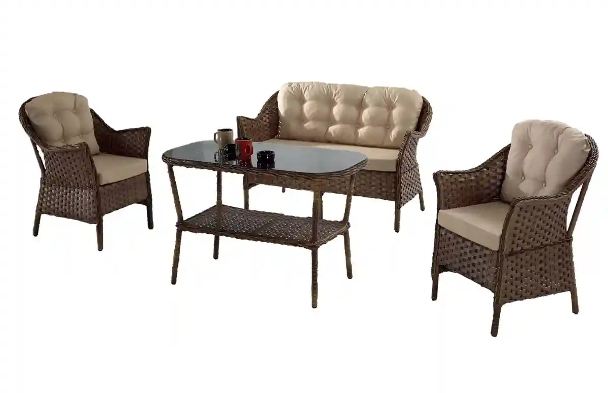 Set de mobilier de grădină LUNA 4 piese