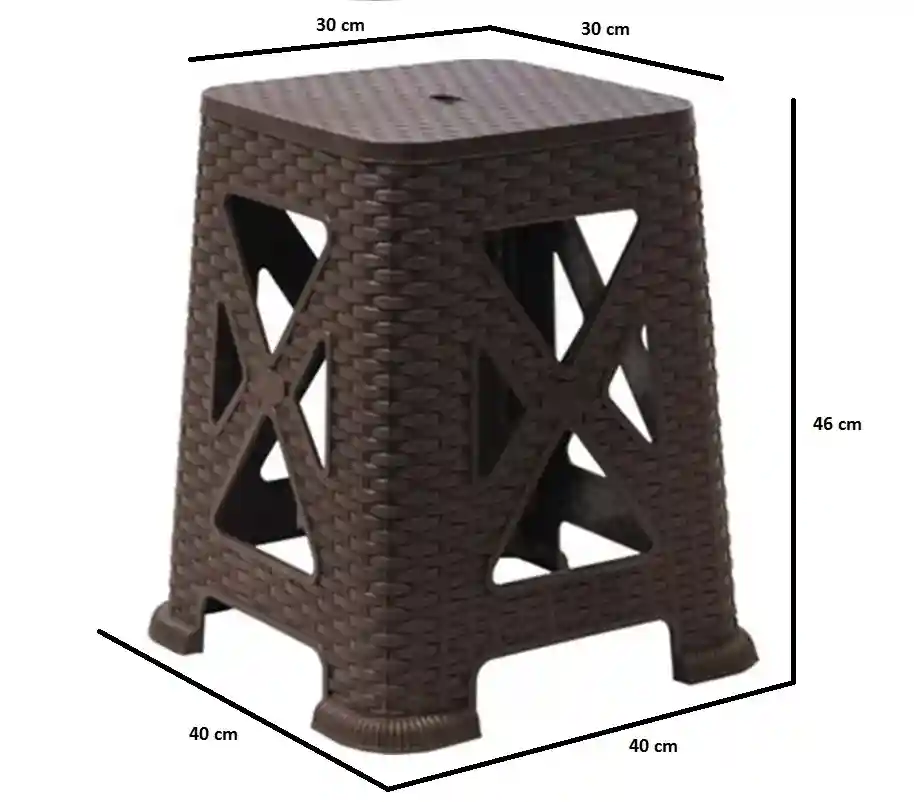Măsuță pentru cafea din plastic RATTAN Maro
