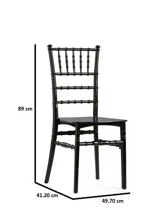 Scaun din plastic ZANOUBIA Negru