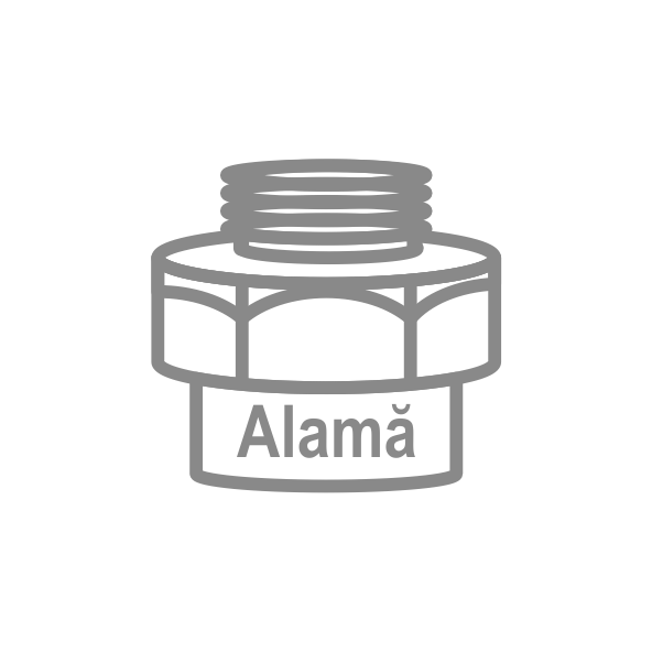 Fitinguri filetate din alamă
