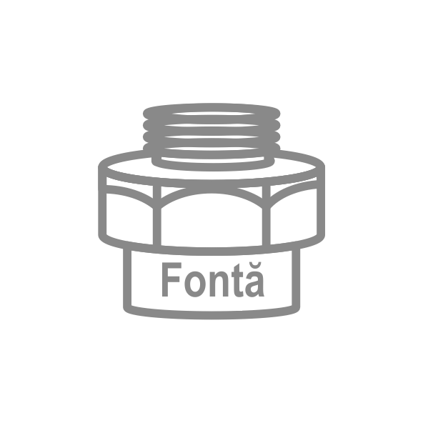 Fitinguri filetate din fontă galvanizată