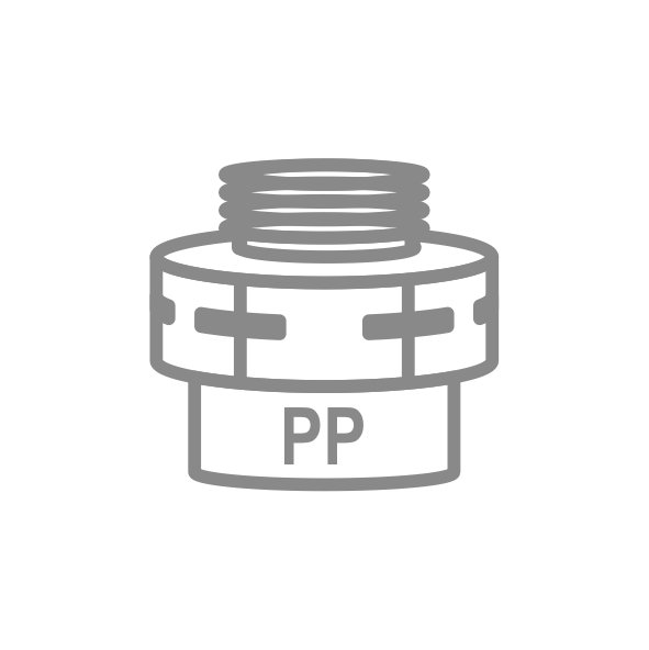 Fitinguri filetate din plastic (PP)