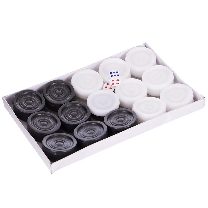 Joc dame plastic d=3 cm + 2 zaruri IG-7821 (11731)