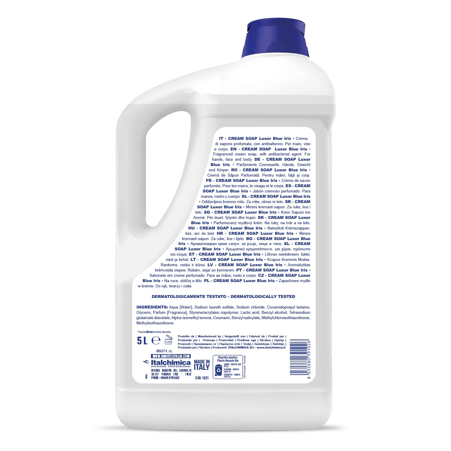 Luxor Blue Iris - Săpun-cremă cu efect antibacterian 5 L - 1021