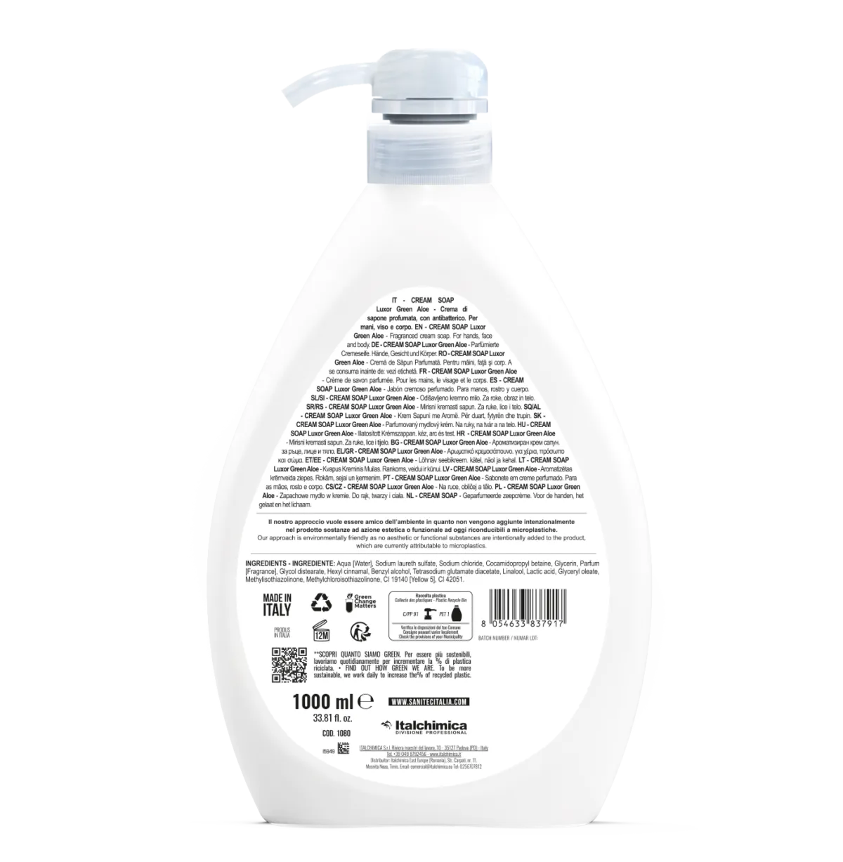 Luxor Aloe - Săpun-cremă cu efect antibacterian 1 L - 1080