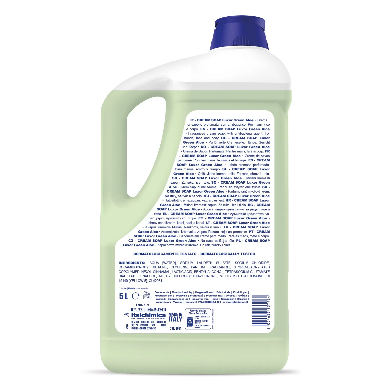 Luxor Aloe - Săpun-cremă cu efect antibacterian 5 L - 1081