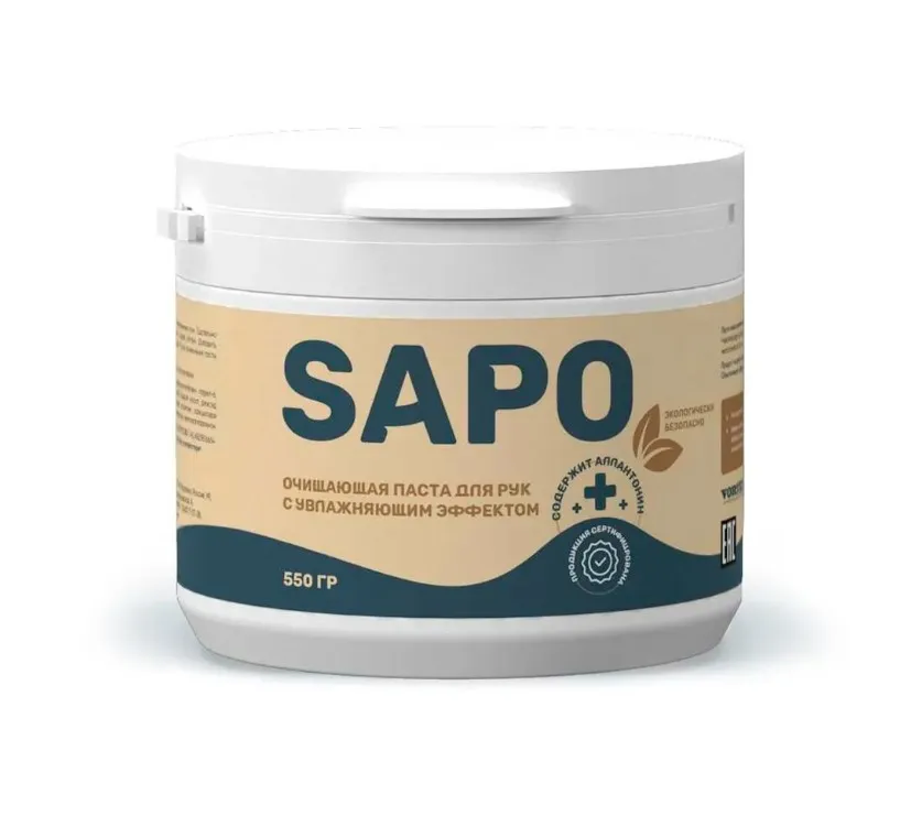 Sapo - Очищающая паста для рук с увлажняющим эффектом 550 гр. - 113004
