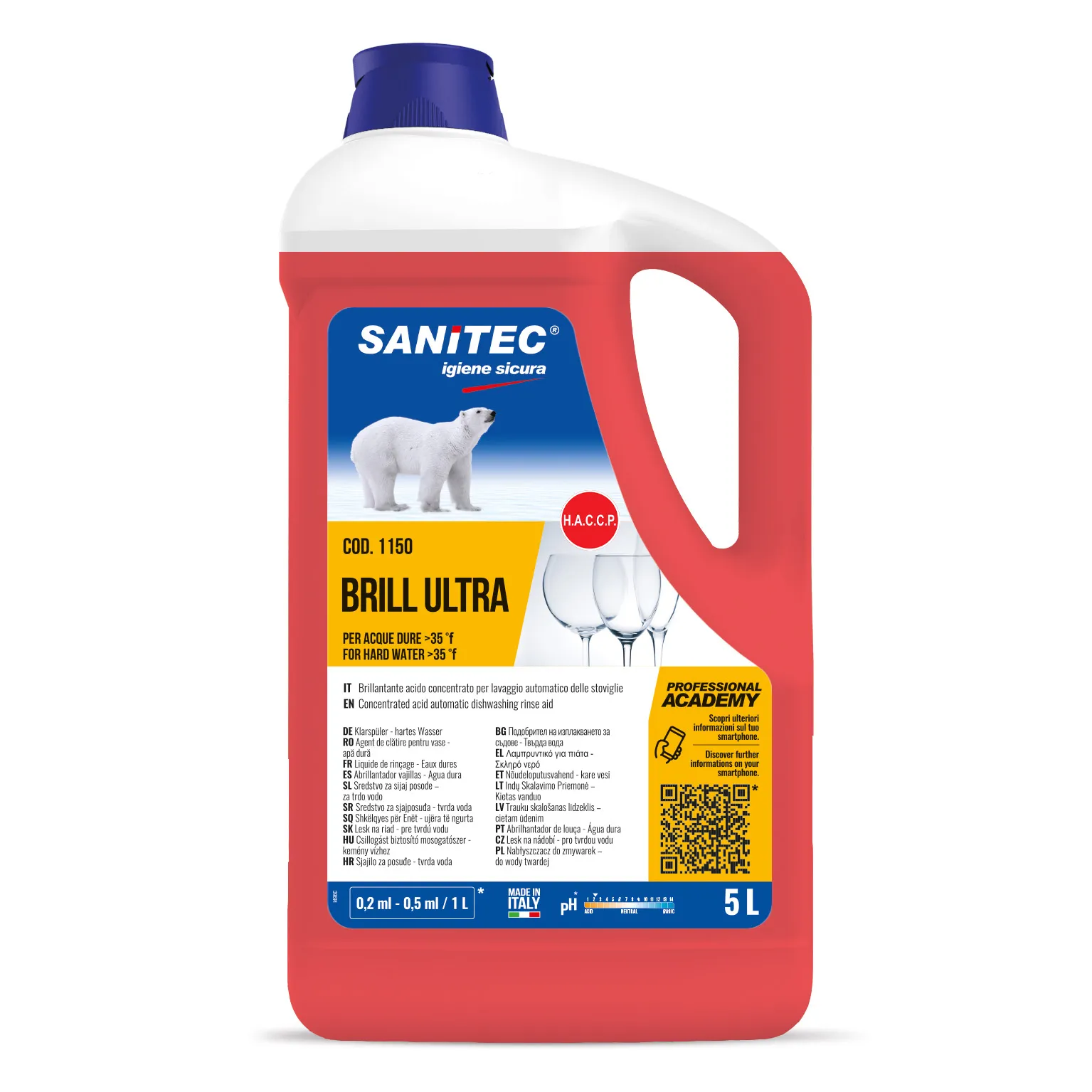 Brill Ultra - Agent de clătire pentru mașina de spălat vase 5 L - 1150