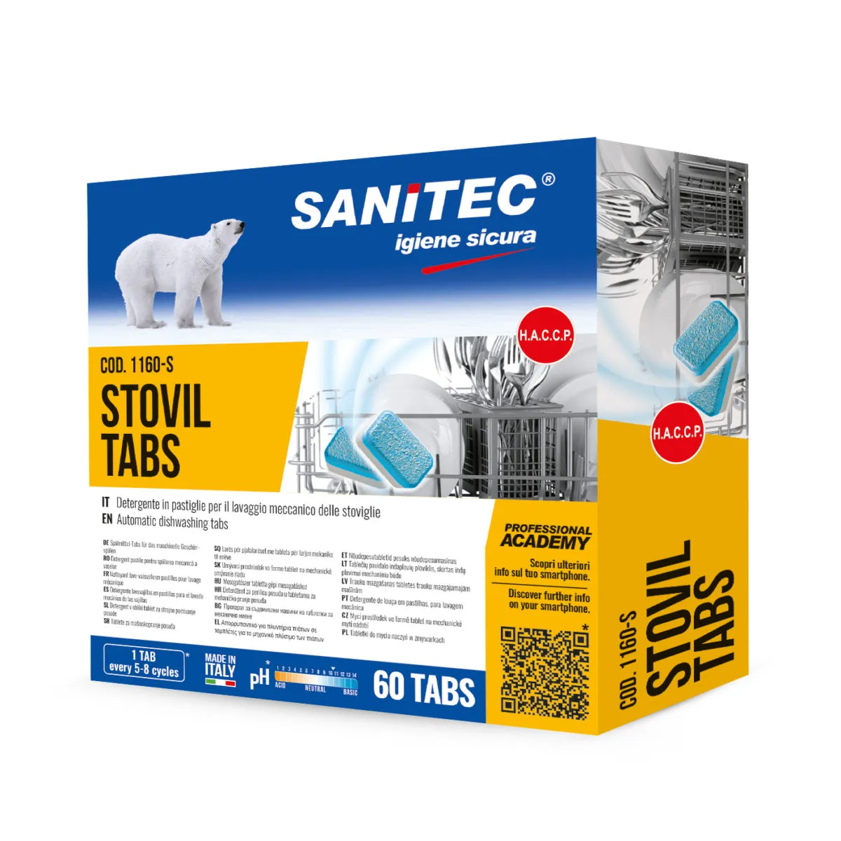Stovil Tabs - Pastile pentru masina de spălat vase 1,2 kg/60 tab - 1160