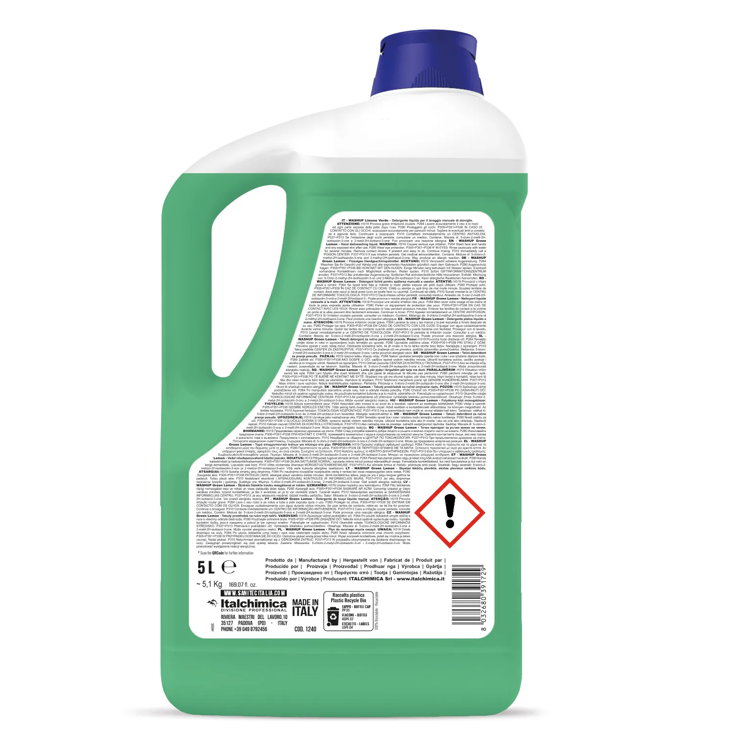 Piatti Limone Verde - Detergent vase 5 L - 1240