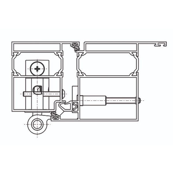 ALR 3020/160 3D PG01 - balama fiabilă pentru uși din aluminiu