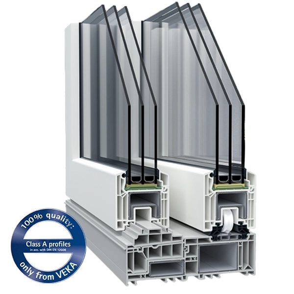 VEKAMOTION 82 — profile PVC pentru uși glisante