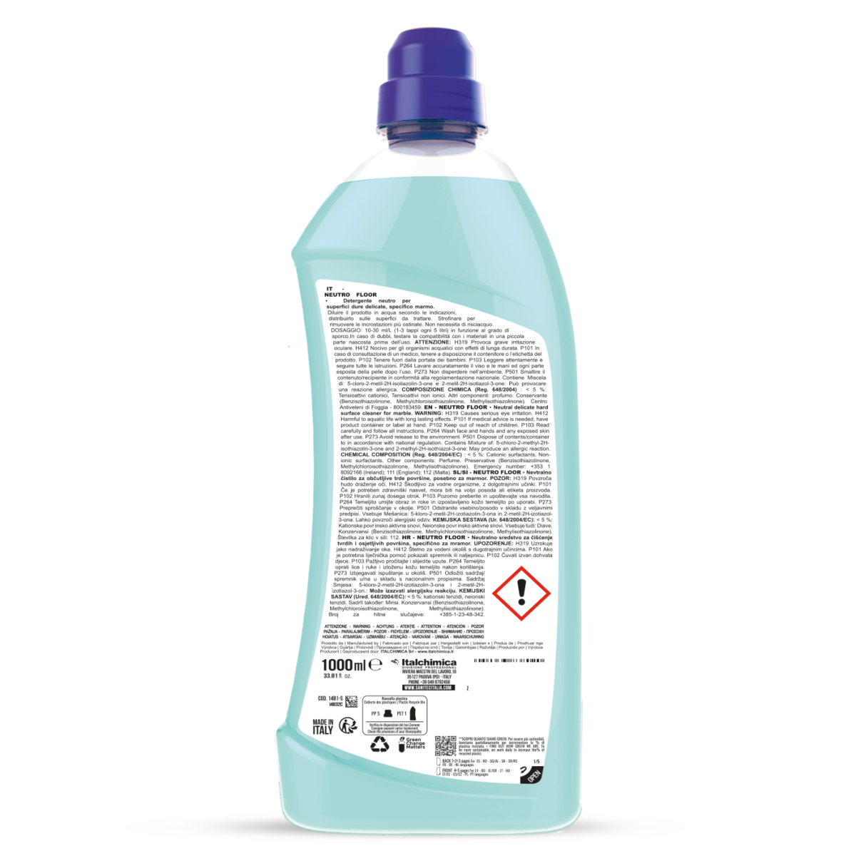 Detergent pentru pardoseli Sanitec Neutro Floor (suprafete delicate) 1 L - 1481