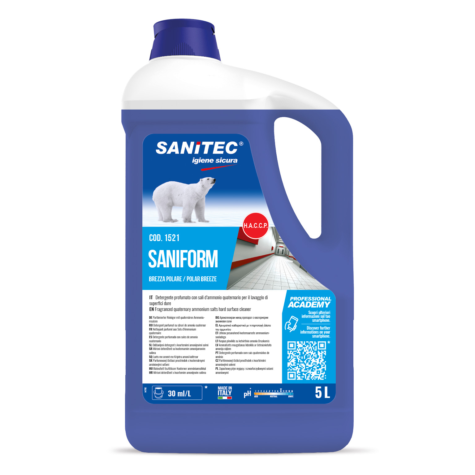Saniform - Detergent cu efect antibacterian 5 L - 1521
