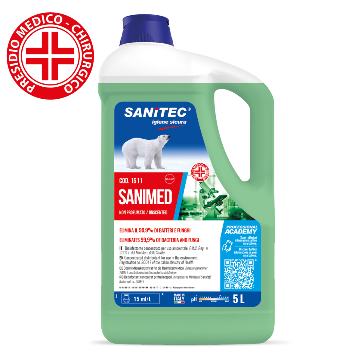 Detergent dezinfectant Sanitec Sanimed 5 L - 1511