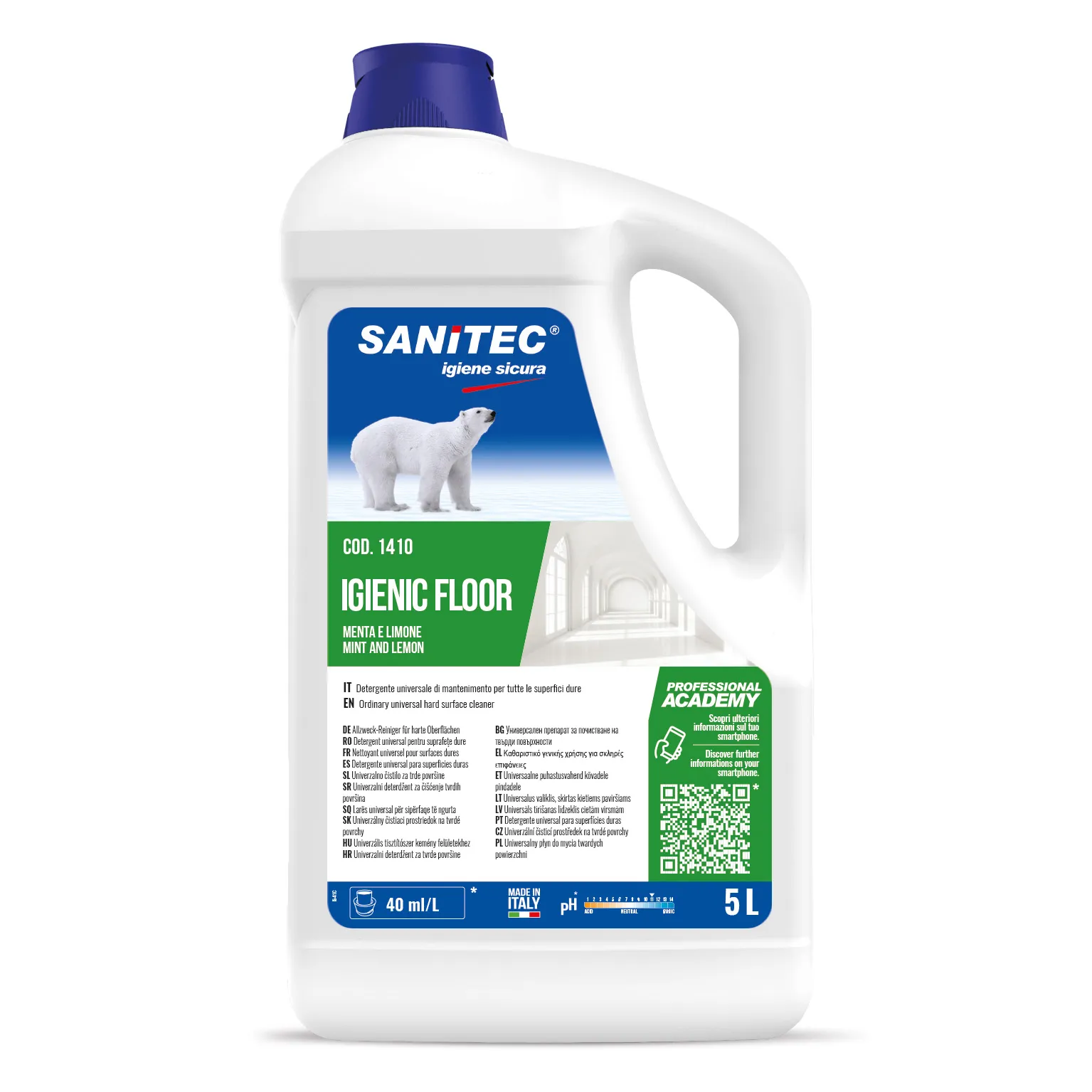 Igienic Floor Mint&Lemon - Detergent pentru pardoseli 5 L - 1410