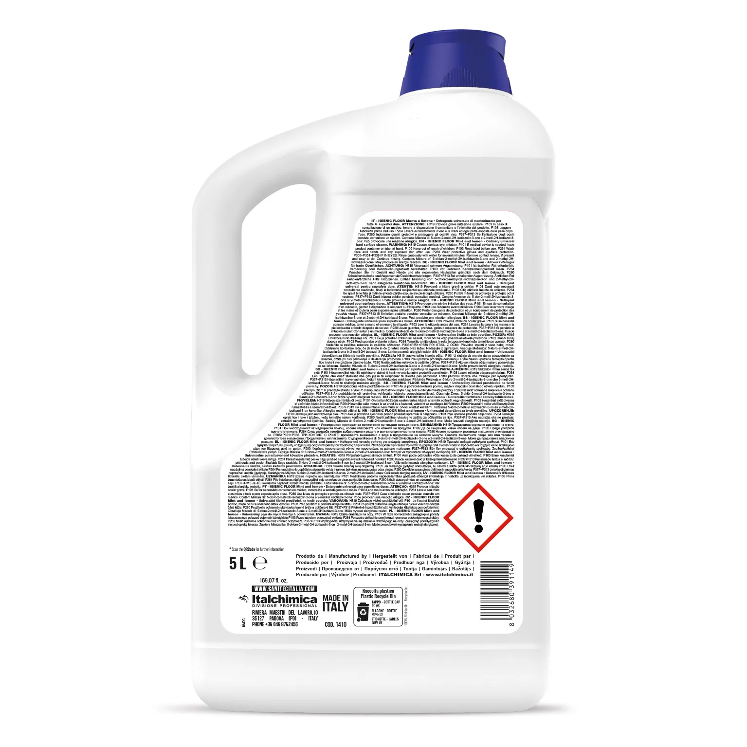Igienic Floor Mint&Lemon - Detergent pentru pardoseli 5 L - 1410