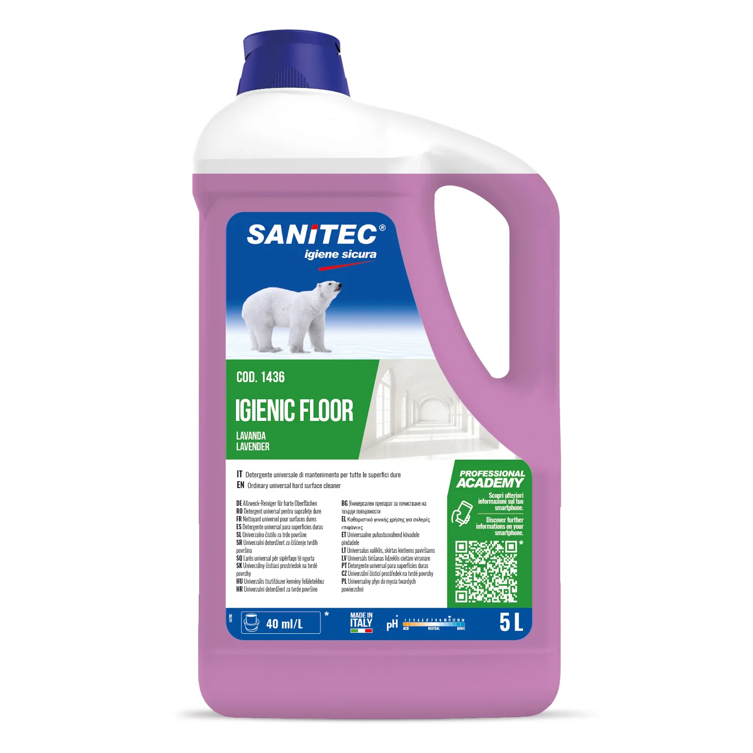 Igienic Floor Lavender - Detergent pentru pardoseli 5 L - 1436