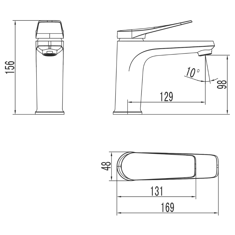Robinet Lemark Bronx LM3706GM pentru chiuvetă