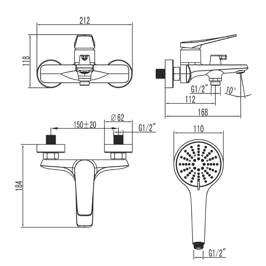 Robinet Lemark Bronx LM3714GM pentru baie
