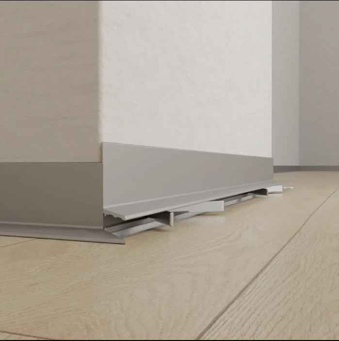 Mini Plintă pentru Pardoseli, Silver Matt, 2.5m – terrastone.md