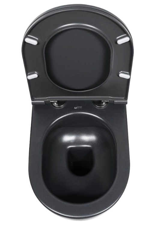 Vas de toaletă Infinity + capac, culoare Black Matt