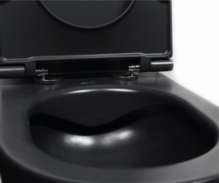 Vas de toaletă Infinity + capac, culoare Black Matt