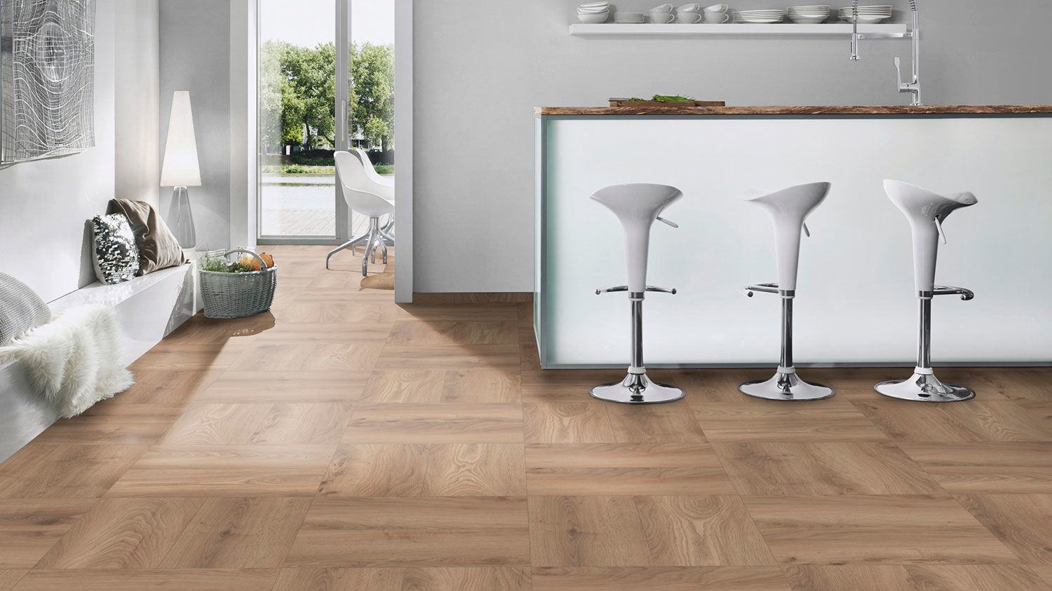 Parchet laminat Krono Original K285 HAYBRIDGE OAK X-WAY, BRADUT (HO) 10mm/32
