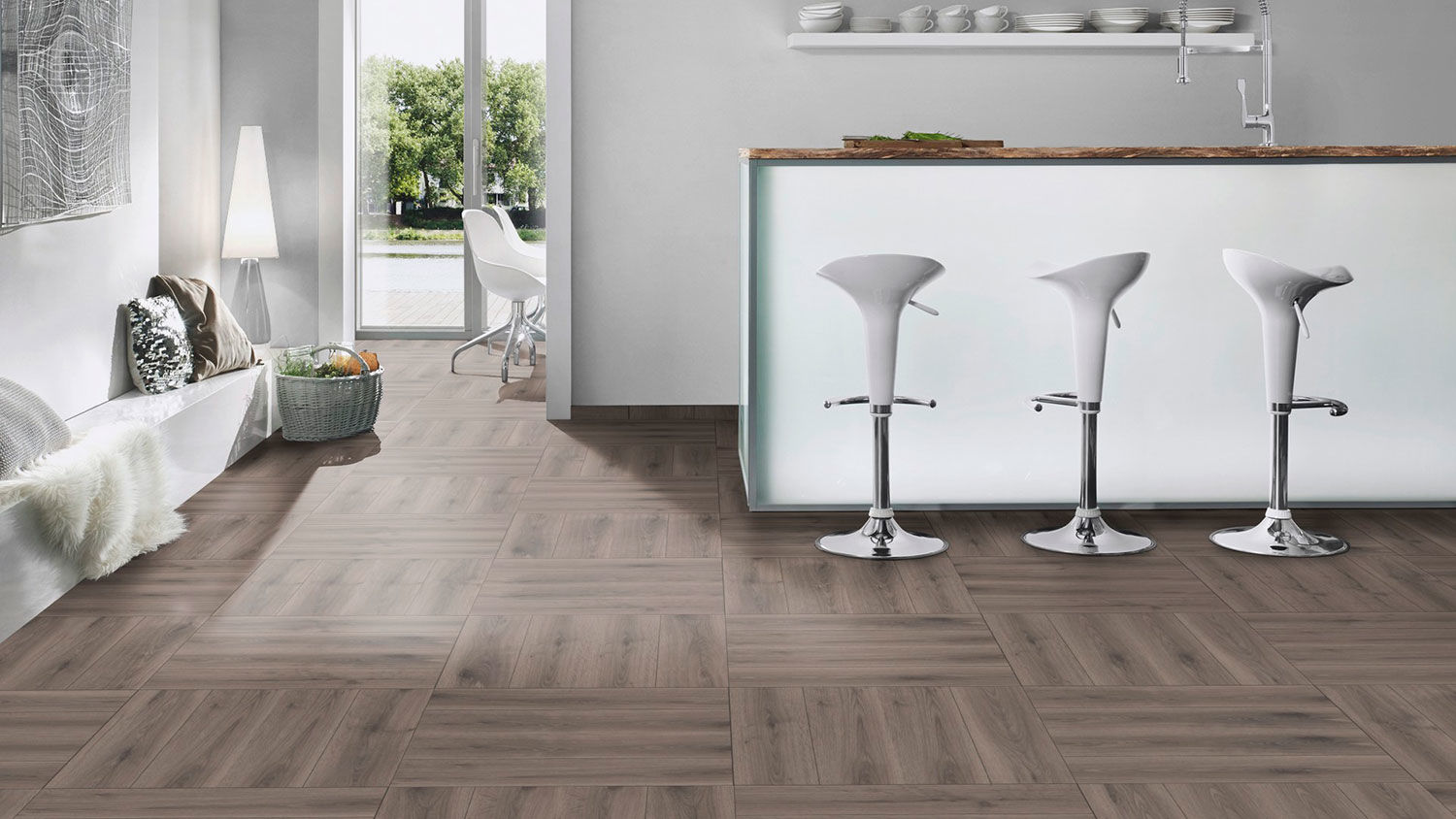 Parchet laminat Krono Original K287 STEELWORKS OAK X-WAY, BRADUT (HO) 10mm/32