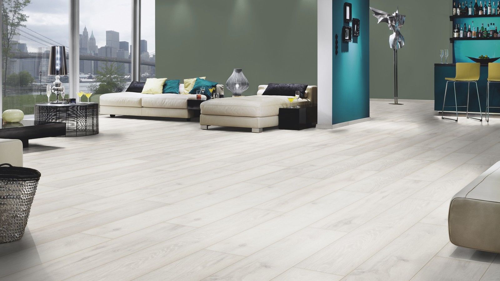 Parchet laminat Krono Original K336 Iceberg Oak, Planked (HC) 12mm/33