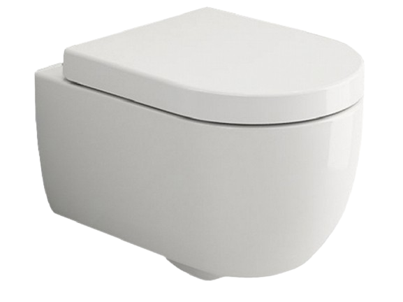 PROMO SET WC V TONDO RIMLESS cu capac soft close+Instalatie+Buton ALB