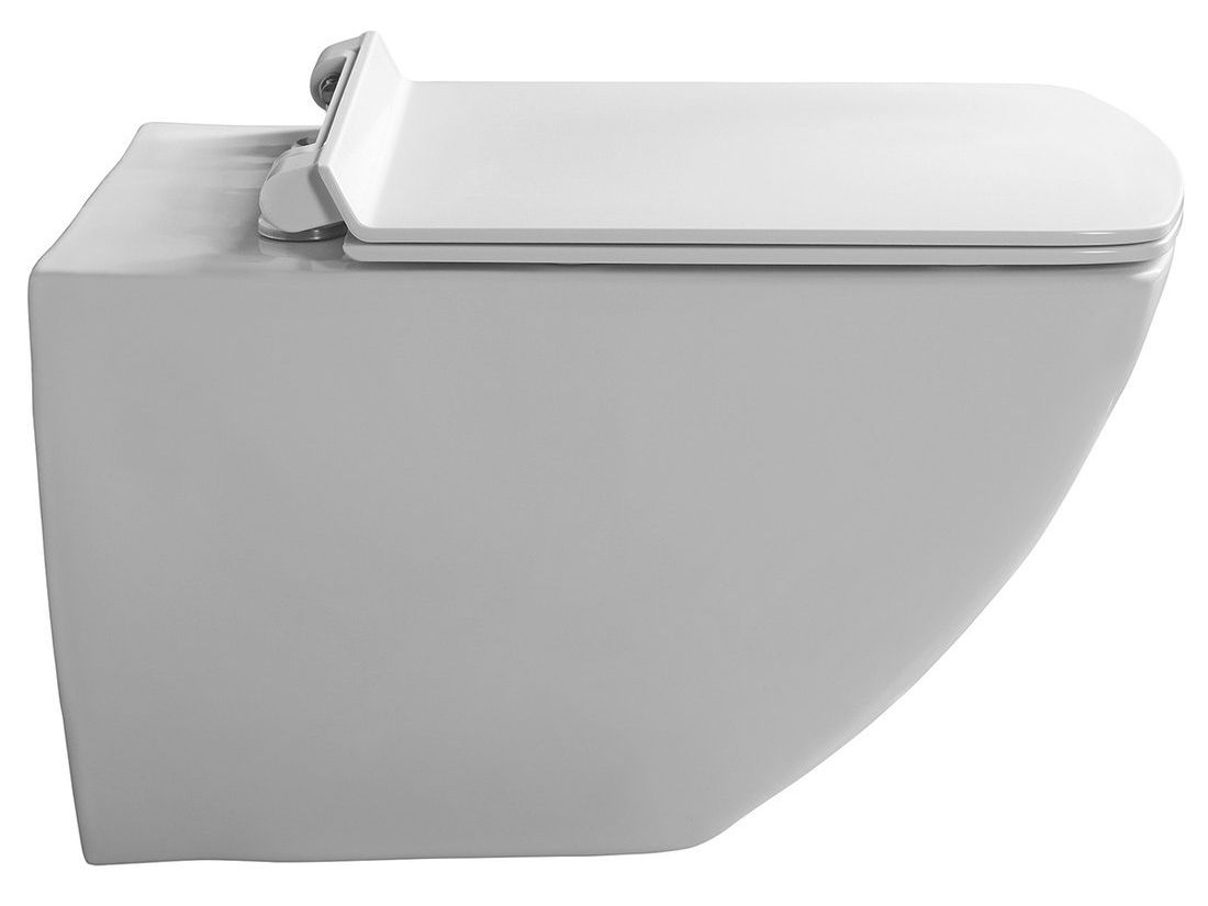 Vas veceu suspendat WC PURITA CLEAR RIMLESS SLIM cu capac soft close