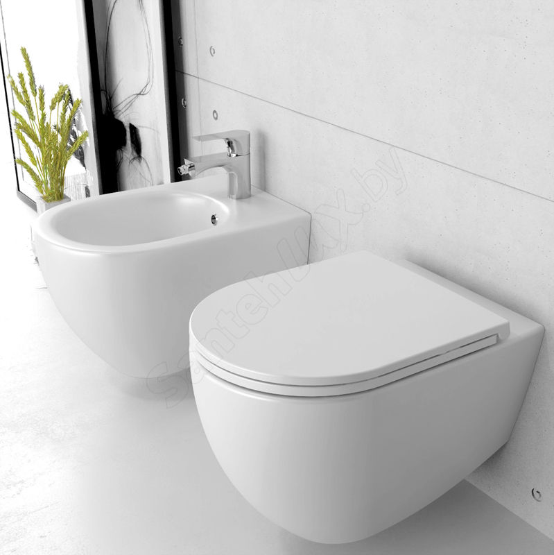 Vas veceu suspendat WC rimless Infinity cu capac soft close
