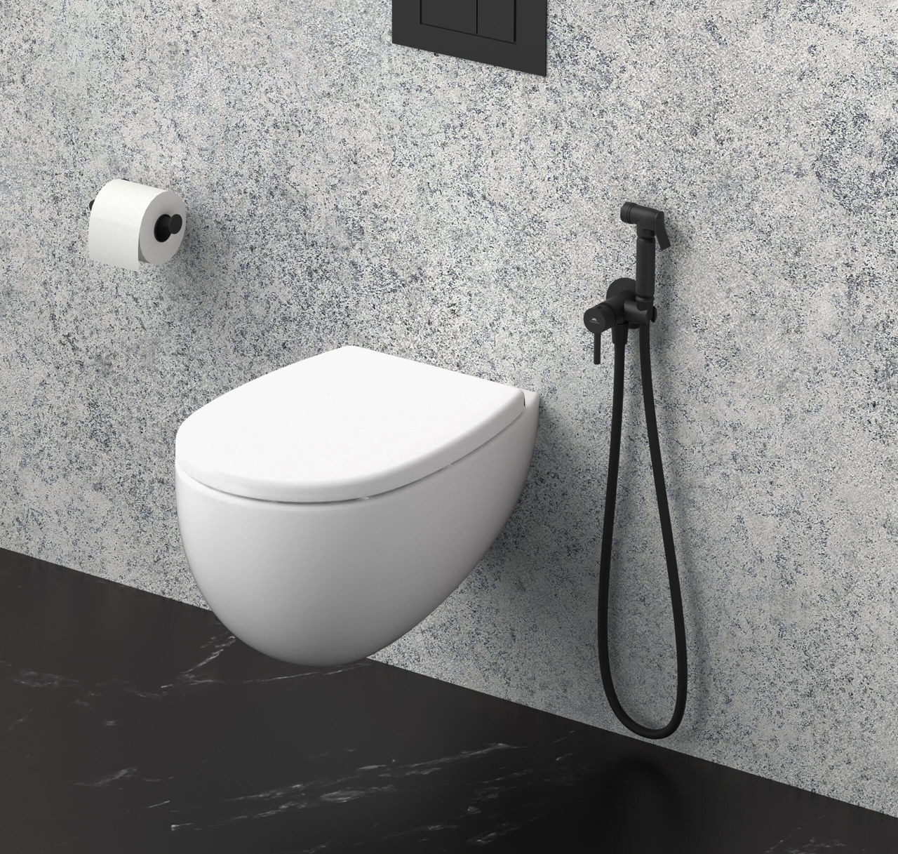 Baterie cu dus igienic Rubineta ULTRA Bidet (BK) 625127