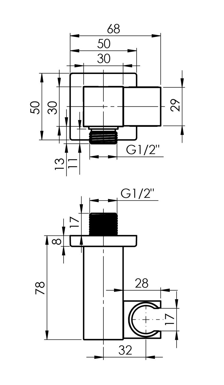 Coloana de dus RUBINETA THERMO-2F-OLO (SQ) 625039