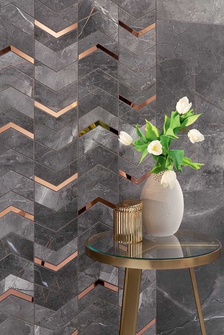 Gresie MOZAIC DECORATIV BLACKWALL LAPATTO 29.8x25