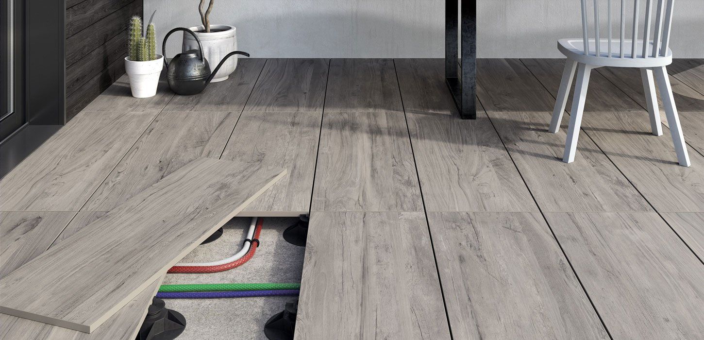 Керамогранитная плитка COUNTRY WOOD 20MM GREIGE GRIP 40X120