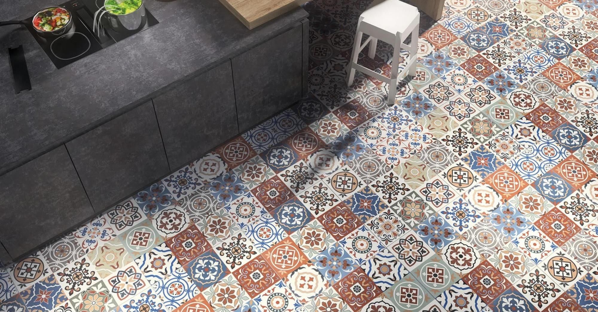 Gresie si faianta portelanata FRIG ANTHRACITE PATCHWORK 60x60