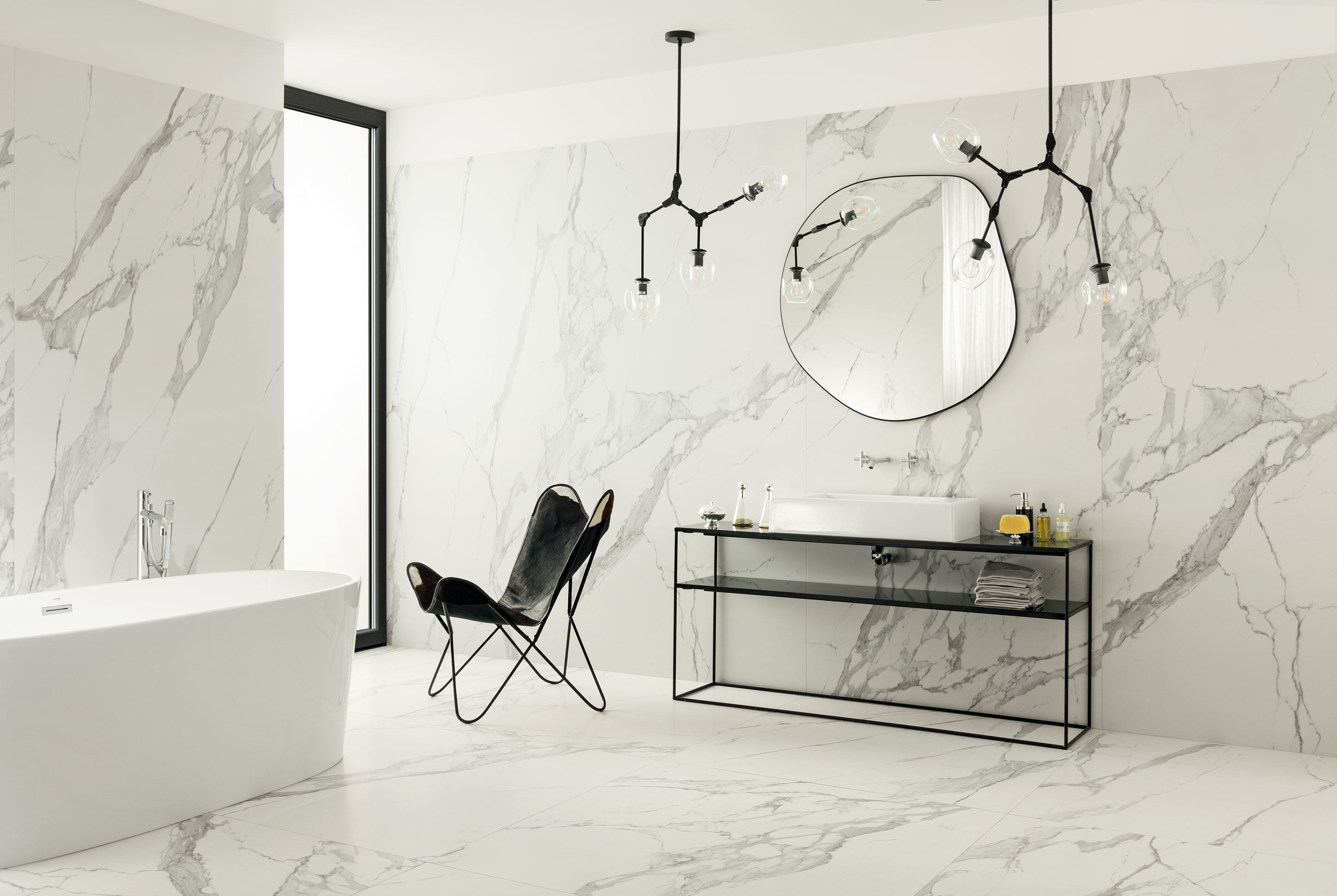 Gresie si faianta portelanata SPECCHIO CARRARA POL 1198*598mm