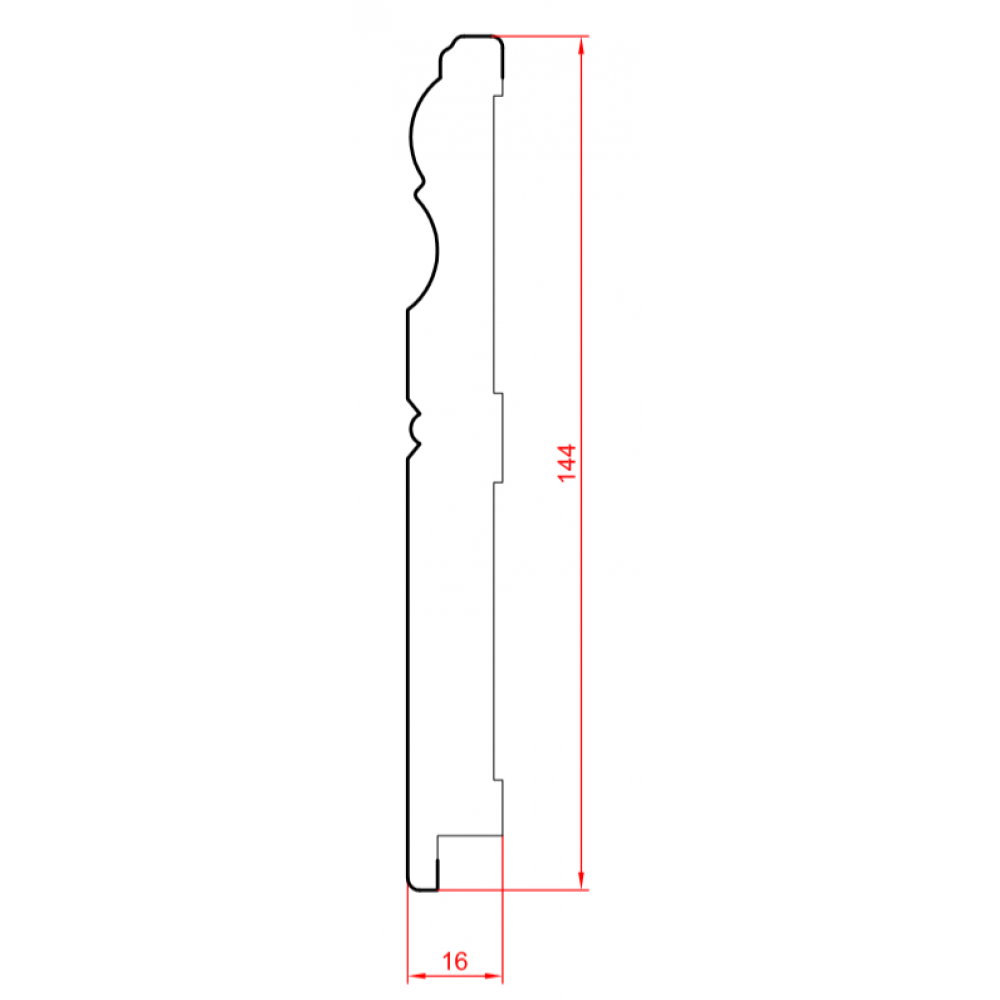 Плинтус МДФ 16145 2800x16x144mm