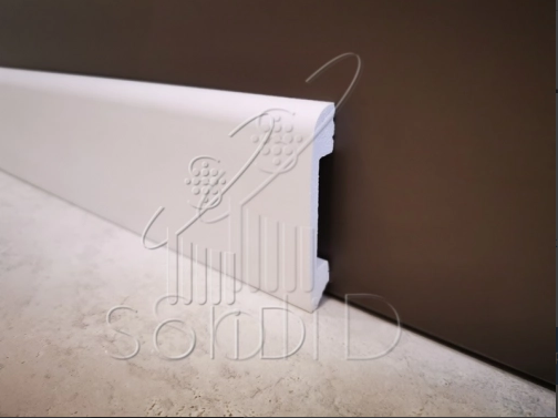 Plinta Duropolimer (Polimer Dur) Alb 2000x80x13mm