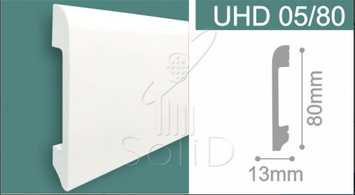 Plinta Duropolimer (Polimer Dur) Alb 2000x80x13mm
