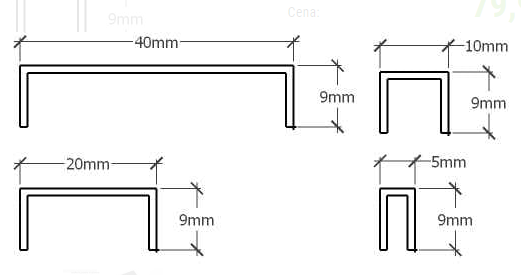 Profil Inox pentru gresie U-20-2440-BLACK-MI 20 x 240cm