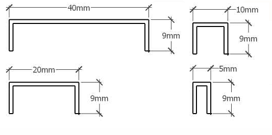 Profil Inox pentru gresie U-40-2440-GOLD-MI 40x240cm