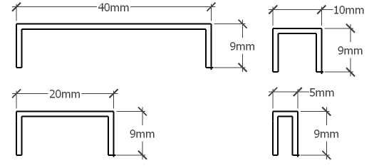 Profil Inox pentru gresie U-5-2440-BLACK-MI 0.5 x 240cm