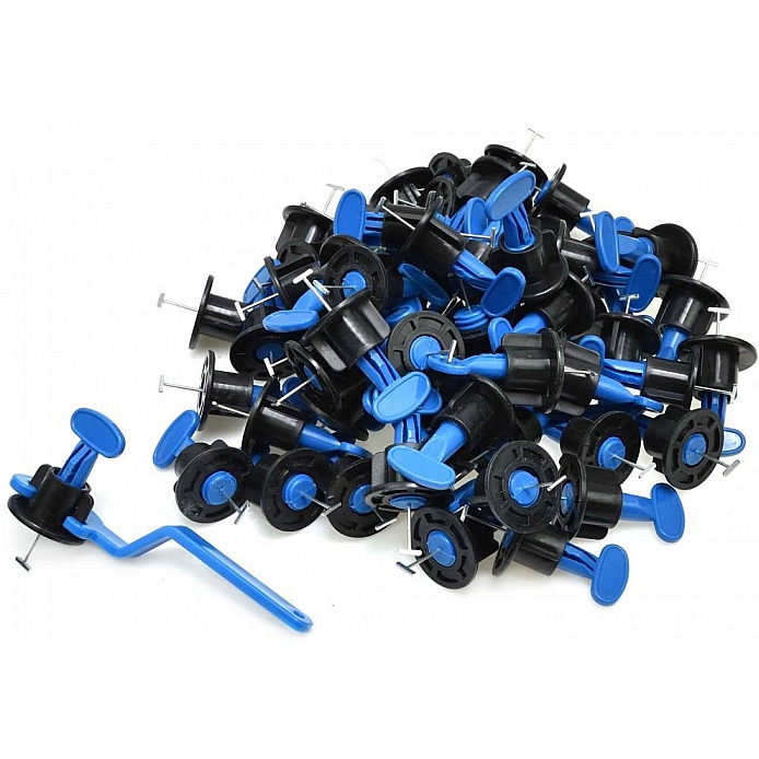 SVP Sistem de nivelare reutilizabil T-spin pentru placi de gresie, faianta si placi, rost 1.5-6mm, 50buc