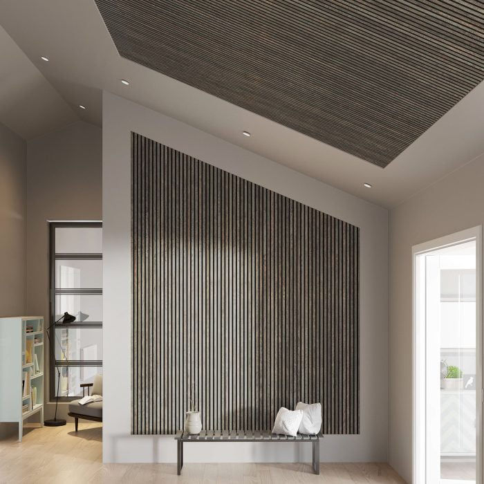 Деревянная акустическая панель Grey Oxide AKUPANEL