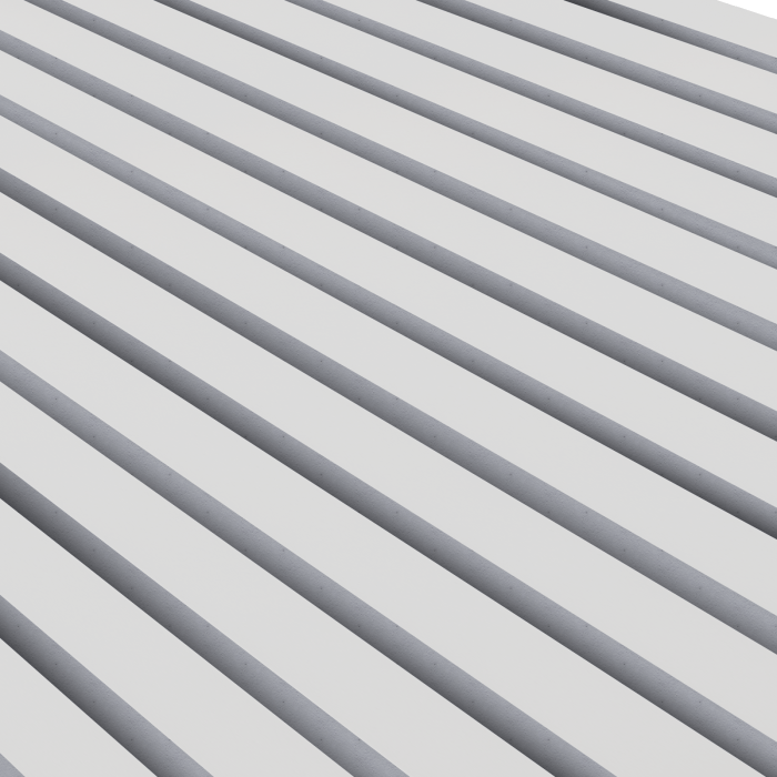 Деревянная акустическая панель White (Серая подложка) AKUPANEL
