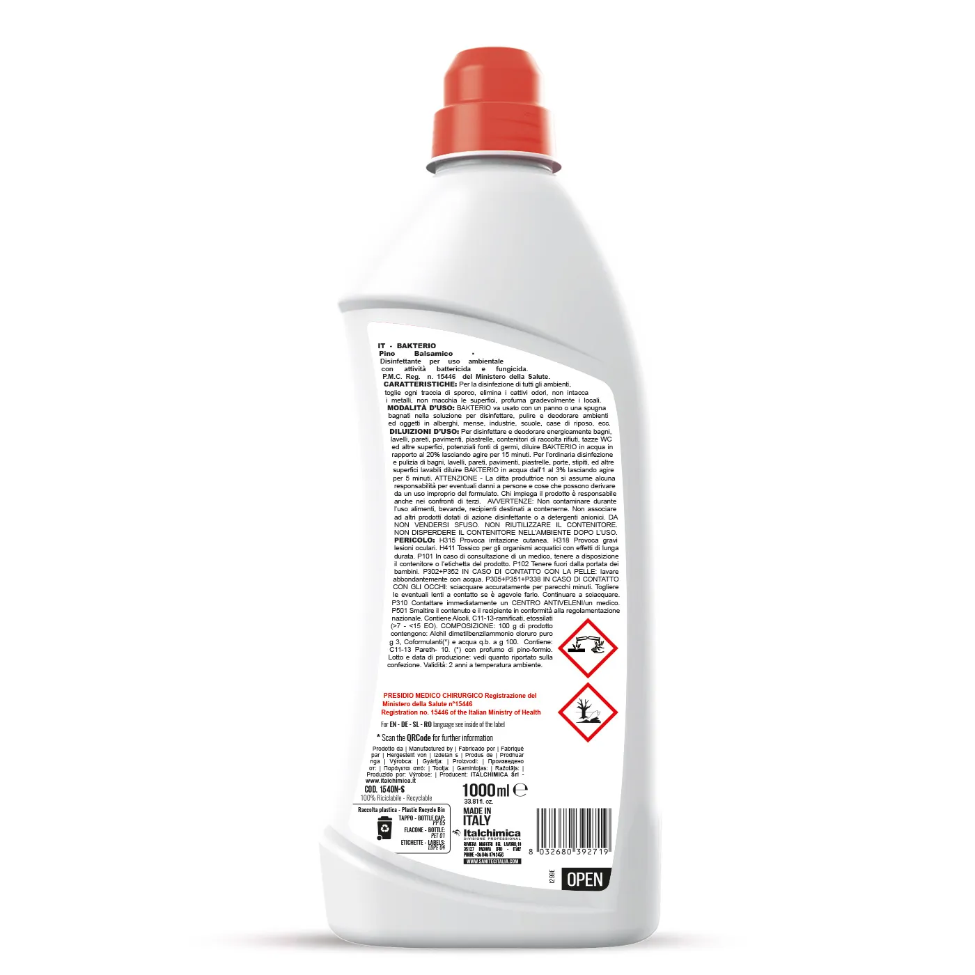 Bakterio - Detergent-dezinfectant 1000 ml - 1540
